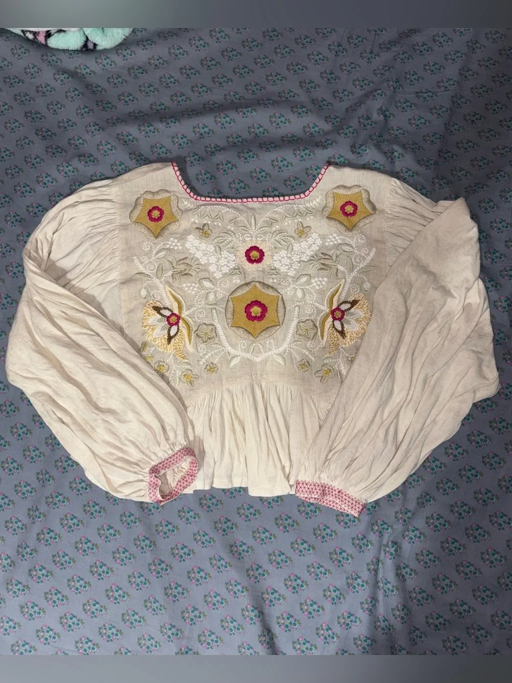 Free People charm embroidered bohemian